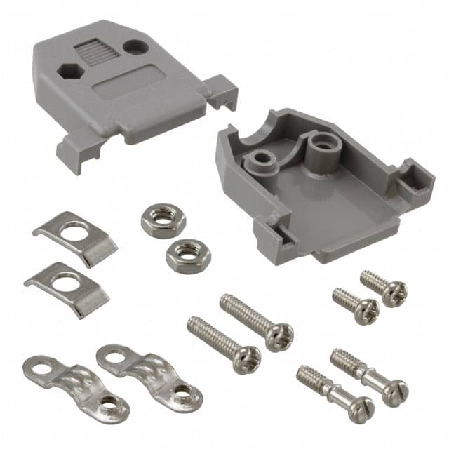 40-9715H CONN BACKSHELL 15POS 180DEG GRAY