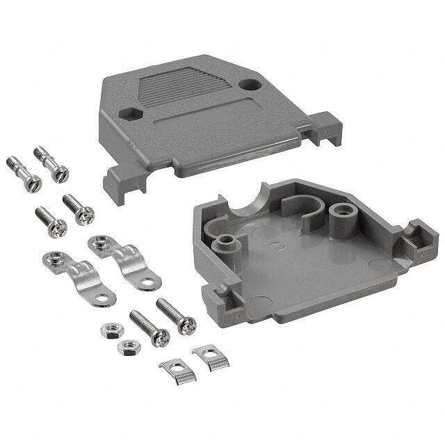 40-9725H CONN BACKSHELL 25POS 180DEG GRAY
