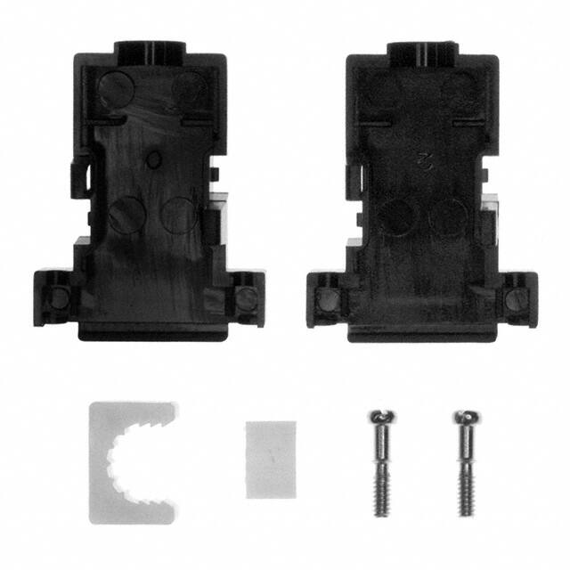 956-009-010R011 CONN BACKSHELL 9POS 180DEG BLACK