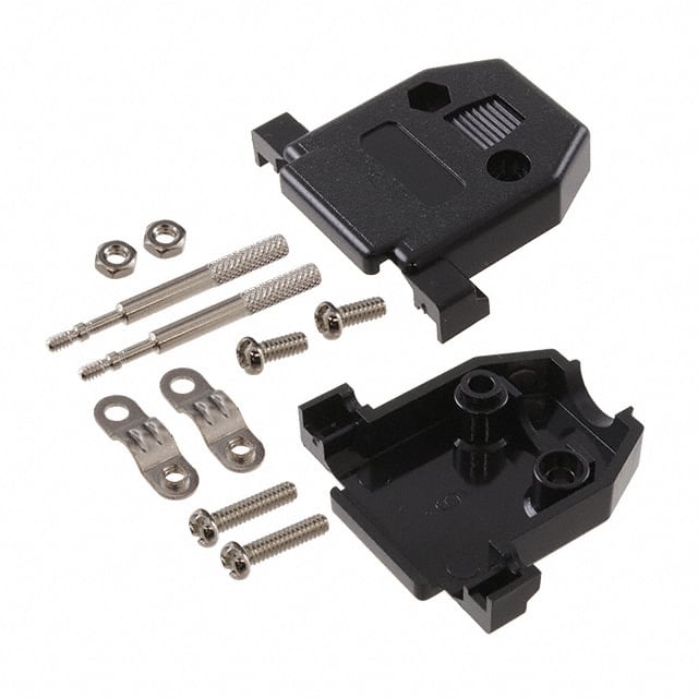 DA15-HD-PB-TS D-SUB HOOD 15 WAY, BLACK THUMB S