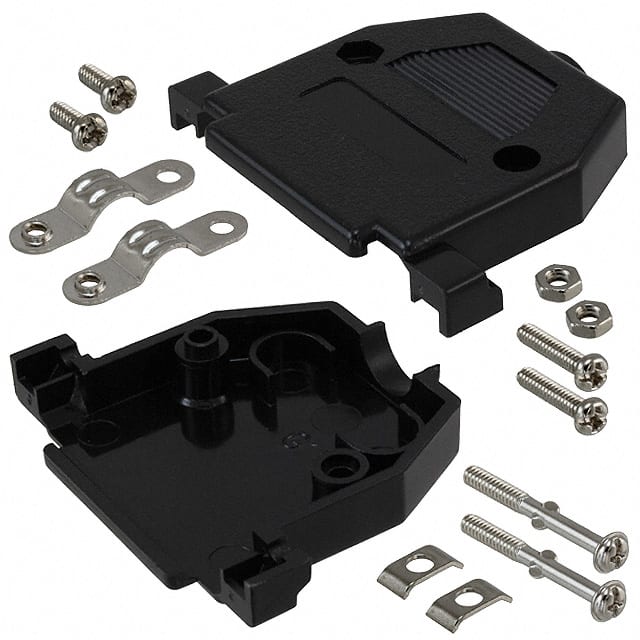 AGP 25 G-NEW CONN BACKSHELL 25POS 180DEG BLK