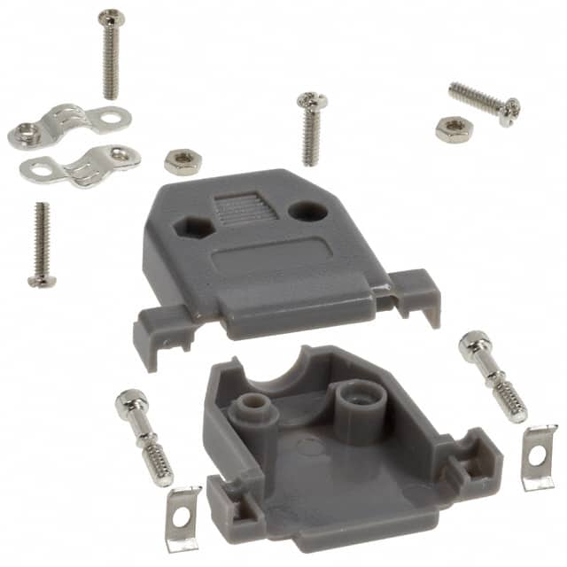 977-015-010-031 CONN BACKSHELL 15POS 180DEG GRAY