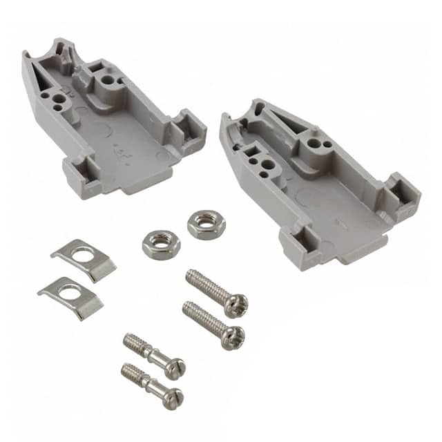 40-9709HX CONN BACKSHELL 9POS 180DEG GRAY