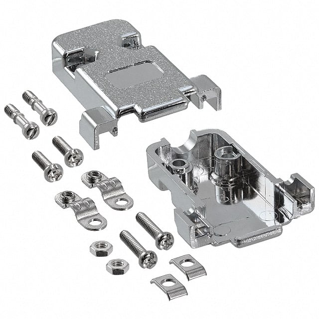 40-9709HS CONN BACKSHELL 9POS 180DEG SHLD