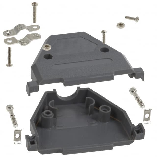 977-037-010-031 CONN BACKSHELL 37POS 180DEG GRAY