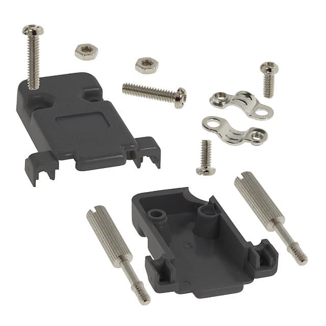 993-009-010-031 CONN BACKSHELL 9POS 45DEG GRAY