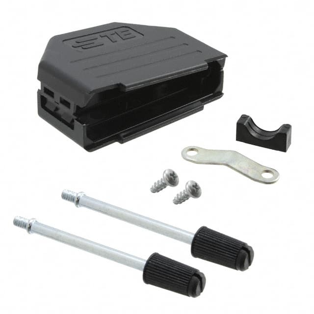 2-1991253-5 CONN BACKSHELL 25POS 180DEG BLK