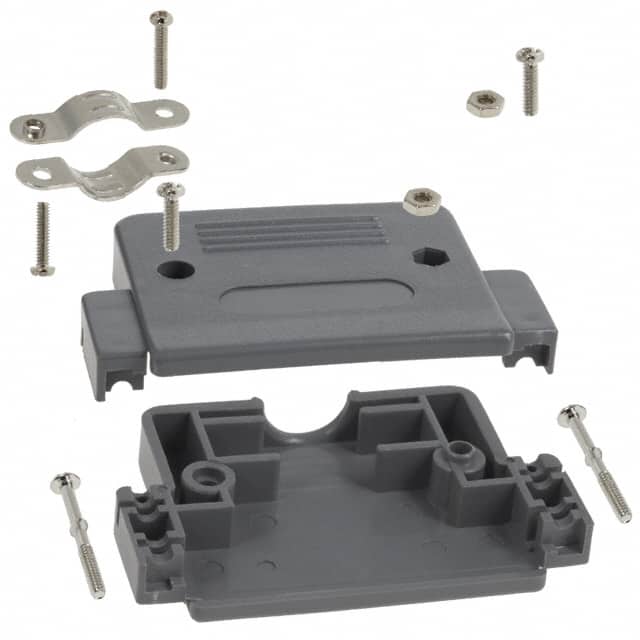 977-050-010-031 CONN BACKSHELL 50POS 180DEG GRAY