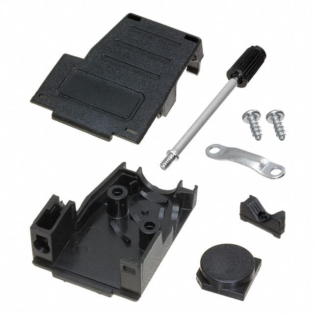 ACOV-SUB-09NB12 CONN BACKSHELL 9POS 90DEG BLACK