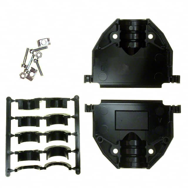 17E-1727-1 CONN BACKSHELL 37POS 180DEG BLK