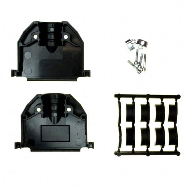 17E-1728-1 CONN BACKSHELL 50POS 180DEG BLK