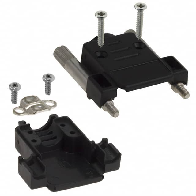 973-009-010-011 CONN BACKSHELL 9POS 180DEG BLACK