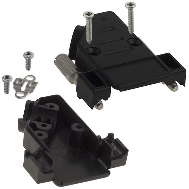 974-009-010R011 CONN BACKSHELL 9POS 40DEG BLACK