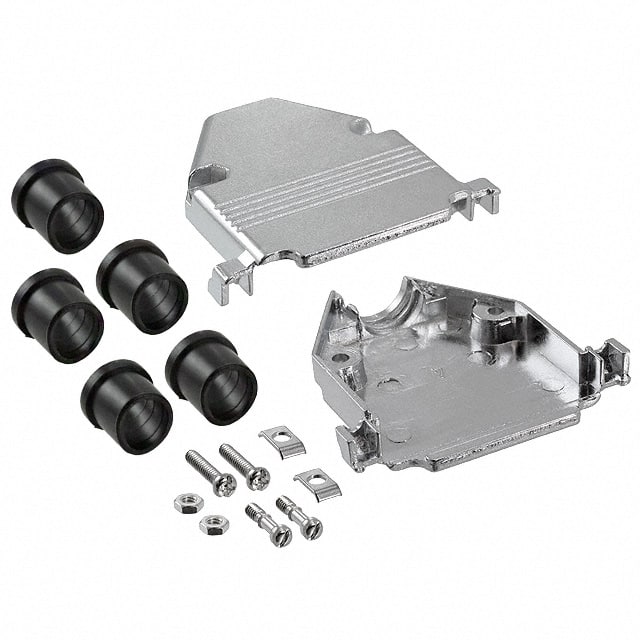 40-9725HMG CONN BACKSHELL 25POS 180DEG SHLD