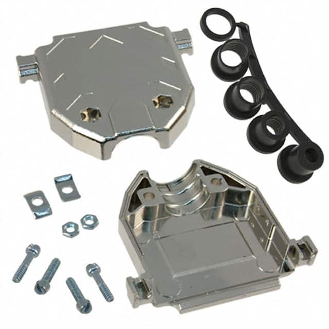 3357-6225-1C CONN BACKSHELL 25POS 180DEG SHLD