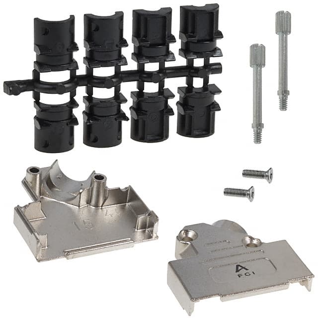 8655MHRA1501LF CONN BACKSHELL 15POS 45DEG SHLD