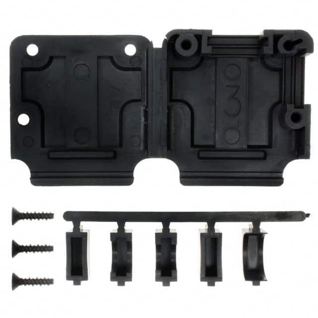 207345-1 CONN BACKSHELL 25P 90/180DEG BLK
