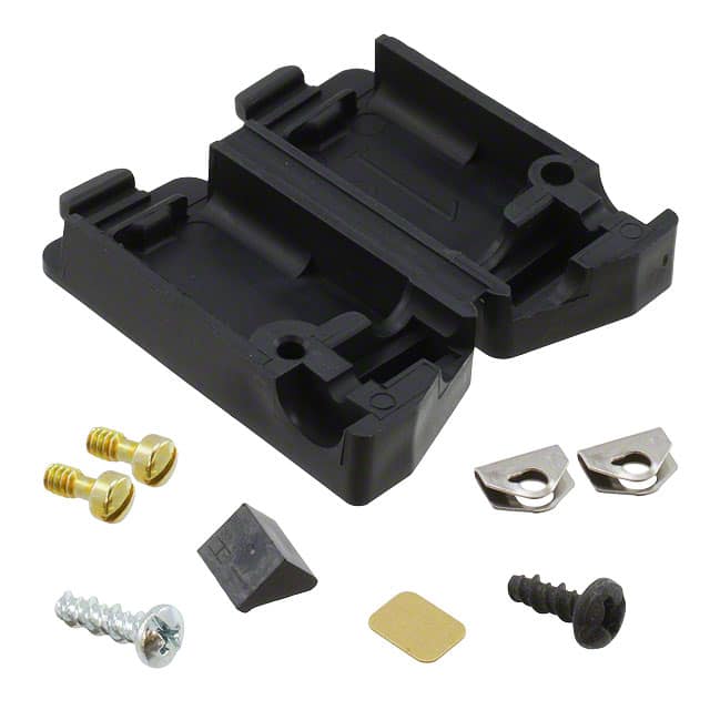 206478-1 CONN BACKSHELL 9P 45/180DEG BLK