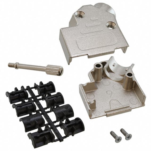 165X02689X CONN BACKSHELL 9P 45DEG SHLD SLV