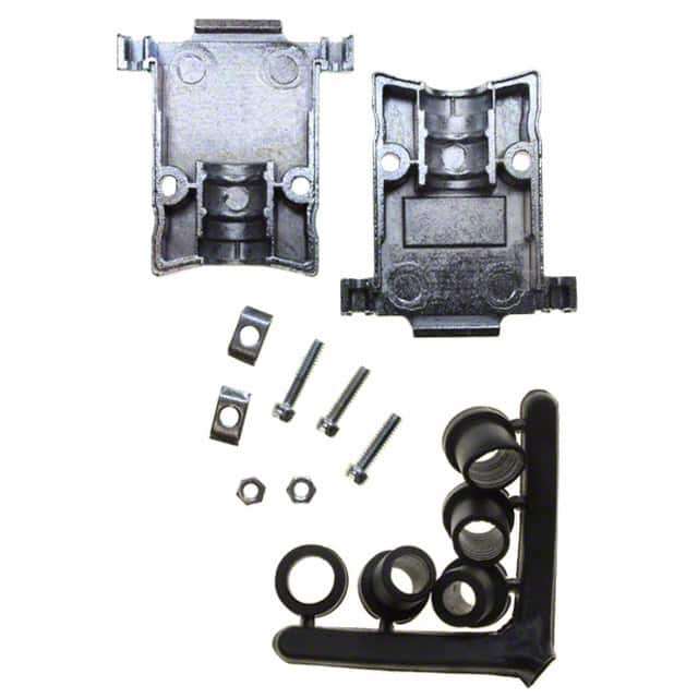 17E-1657-15 CONN BACKSHELL 15POS 180DEG SHLD