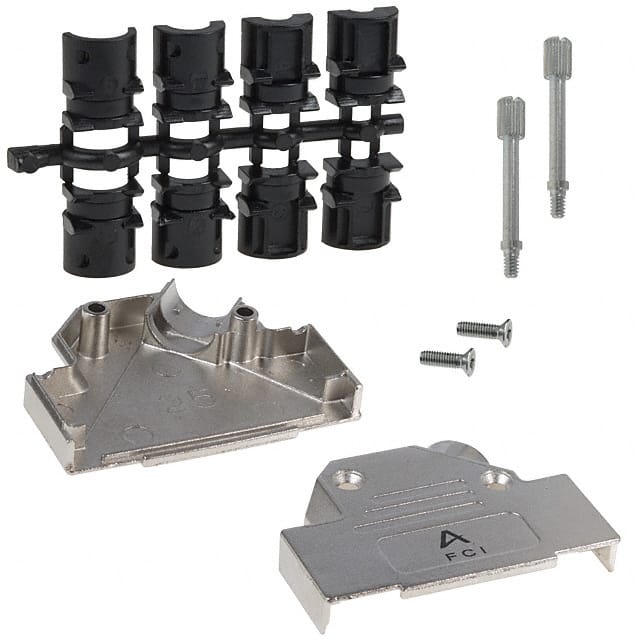 8655MHRA2501LF CONN BACKSHELL 25POS 45DEG SHLD
