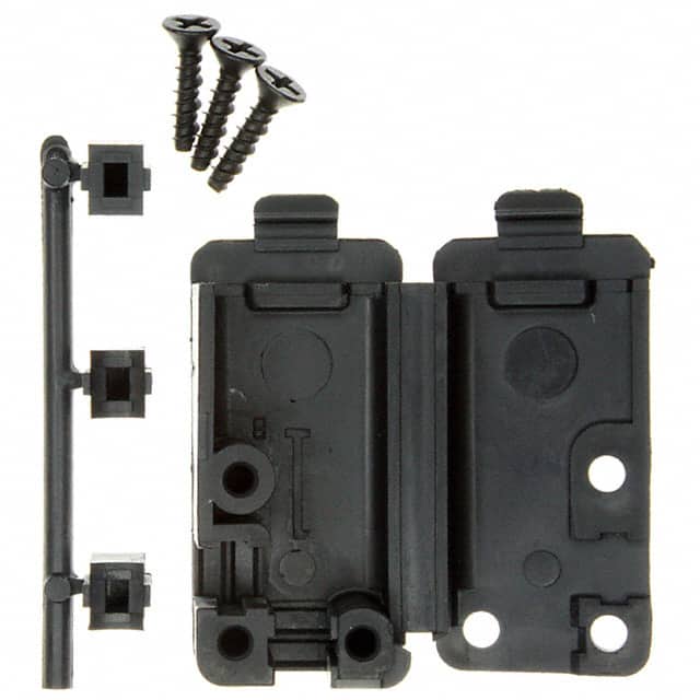 207467-1 CONN BACKSHELL 9P 90/180DEG BLK