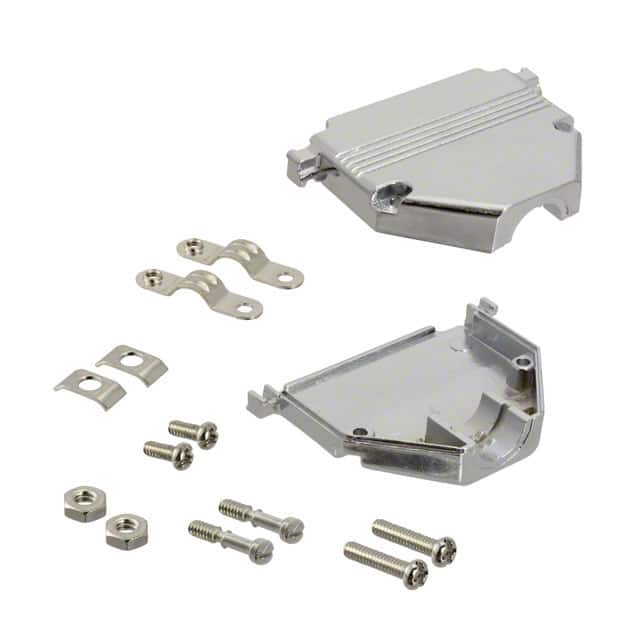 AGP 37 G-METALL CONN BACKSHELL 37POS 180DEG SHLD
