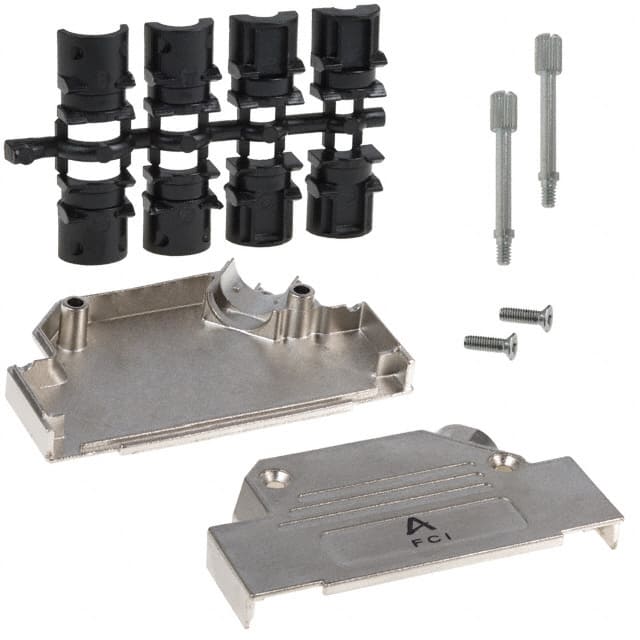 8655MHRA3701LF CONN BACKSHELL 37POS 45DEG SHLD