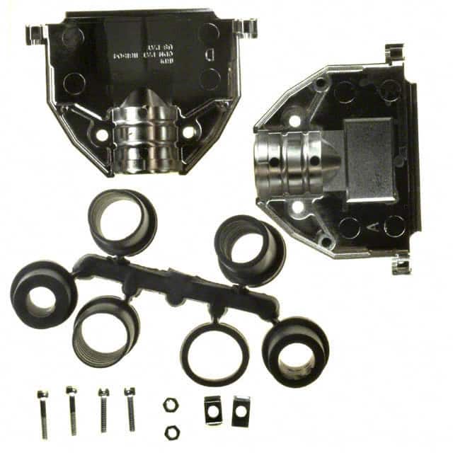 17E-1727-2 CONN BACKSHELL 37POS 180DEG SILV