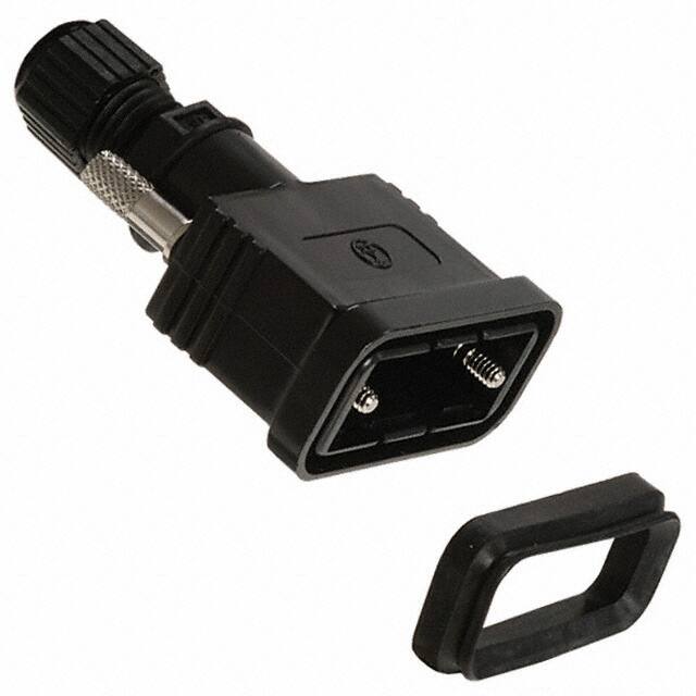 A-HOOD-09/15 CONN BACKSHELL 9POS 180DEG BLACK
