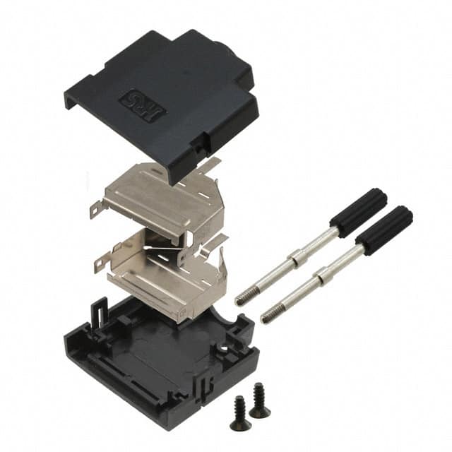 DH-27-CV2B CONN BACKSHELL 27POS 180DEG SHLD