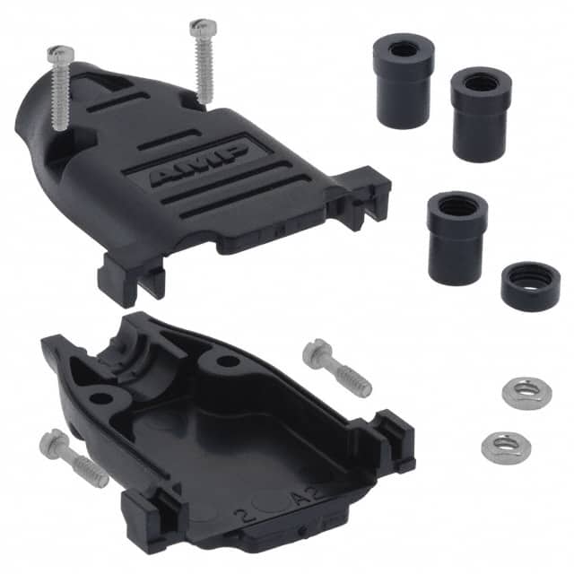 5748678-2 CONN BACKSHELL 15POS 180DEG BLK