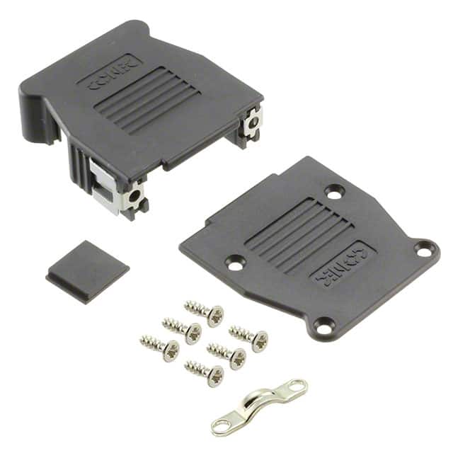 16-001820E CONN BACKSHELL 15P 90/180DEG BLK
