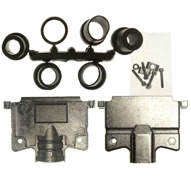17E165750 CONN BACKSHELL 50POS 180DEG SHLD