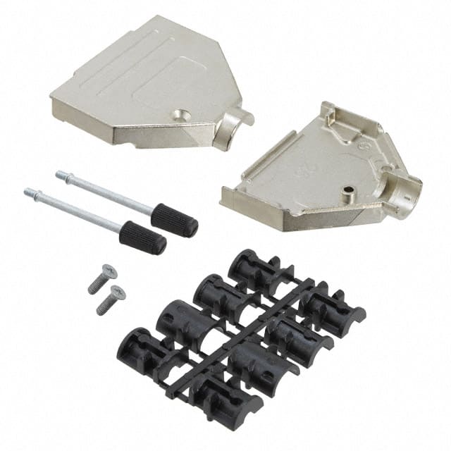 165X02629X CONN BACKSHELL 25POS 180DEG SHLD