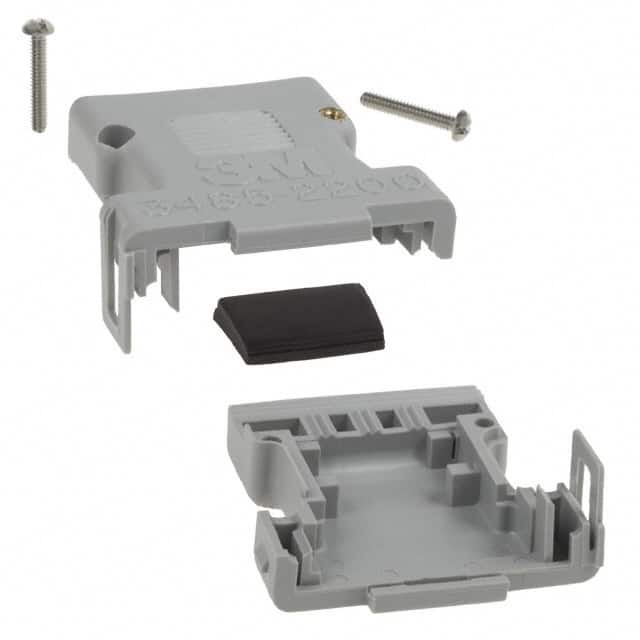 3485-2200F CONN BACKSHELL 15POS 180DEG GRAY