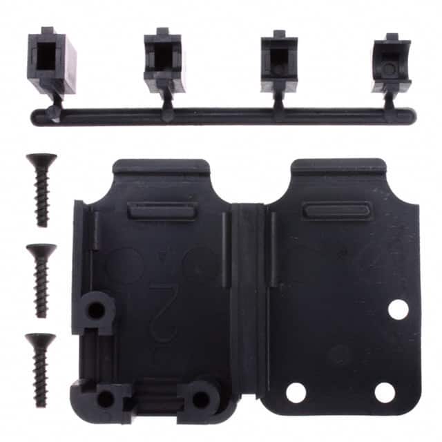 207470-1 CONN BACKSHELL 15P 90/180DEG BLK