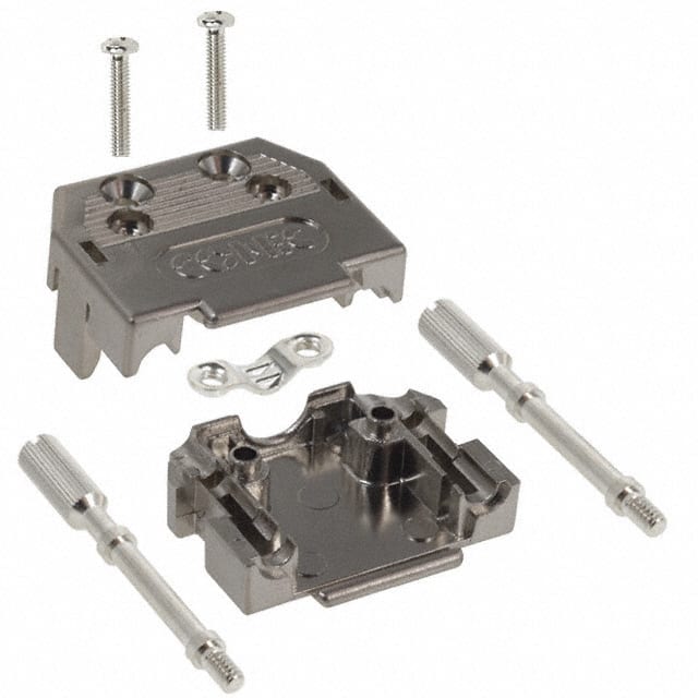165X10909XE CONN BACKSHELL 9POS 180DEG SHLD