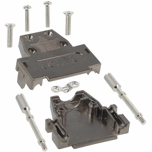 165X10919XE CONN BACKSHELL 15POS 180DEG SHLD