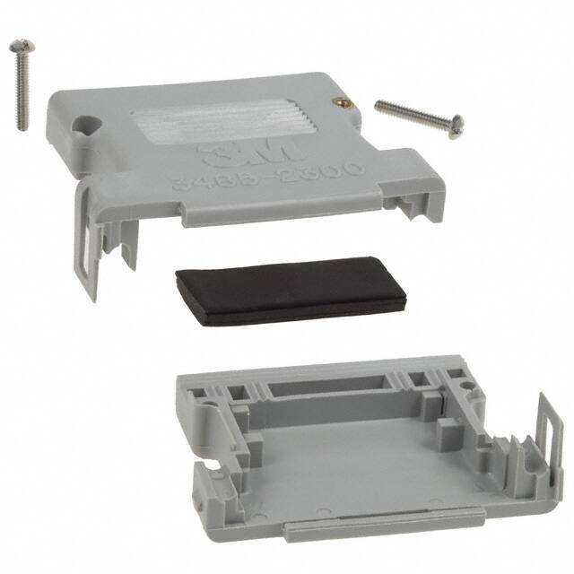 3485-2300F CONN BACKSHELL 25POS 180DEG GRAY