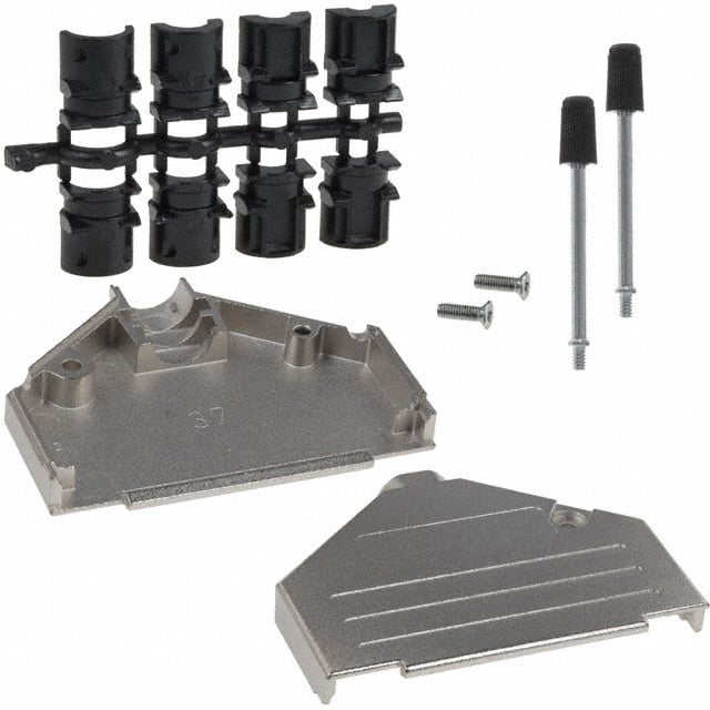 165X02639XE CONN BACKSHELL 37POS 180DEG SHLD