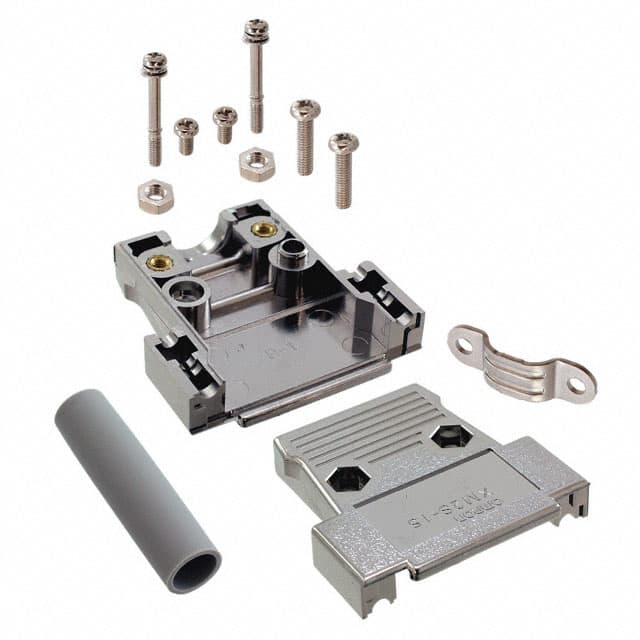 XM2S-1511 CONN BACKSHELL 15POS 180DEG SHLD