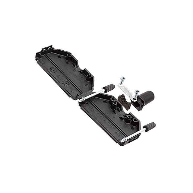 ACOV-SUB-37NB9 CONN BACKSHELL 37POS 180DEG BLK