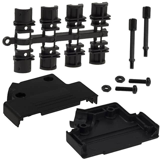 971-025-010-011 CONN BACKSHELL 25POS 45DEG BLACK