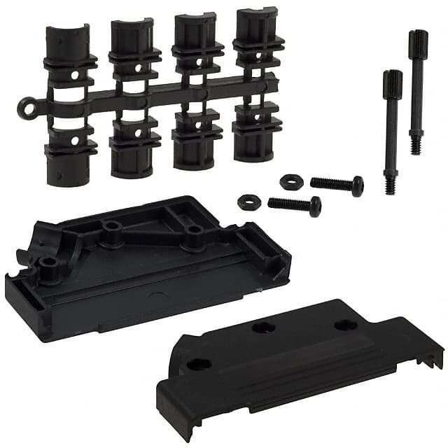 971-037-010R011 CONN BACKSHELL 37POS 45DEG BLACK