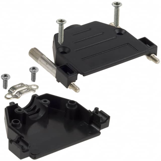 973-025-010-011 CONN BACKSHELL 25POS 180DEG BLK