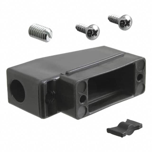 165X10439XE CONN BACKSHELL 9POS 90DEG BLACK