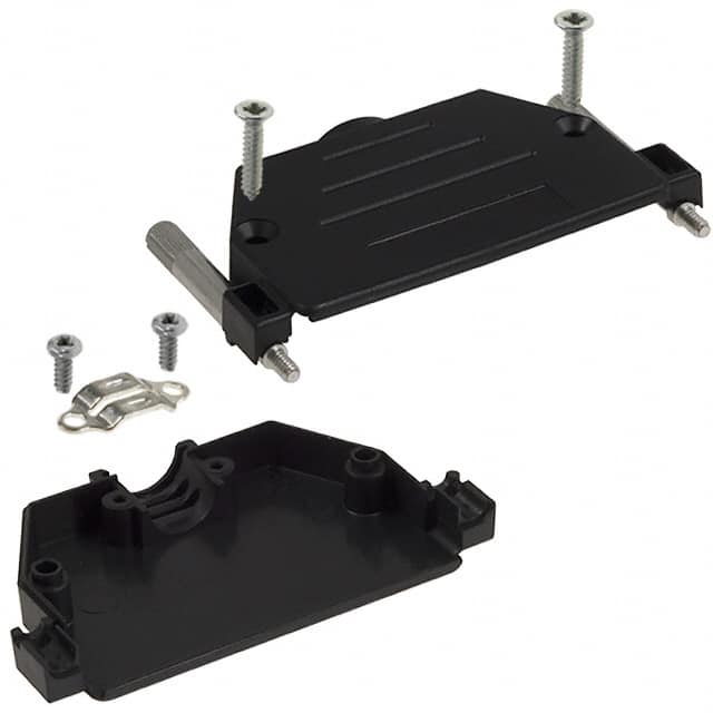 973-037-010-011 CONN BACKSHELL 37POS 180DEG BLK