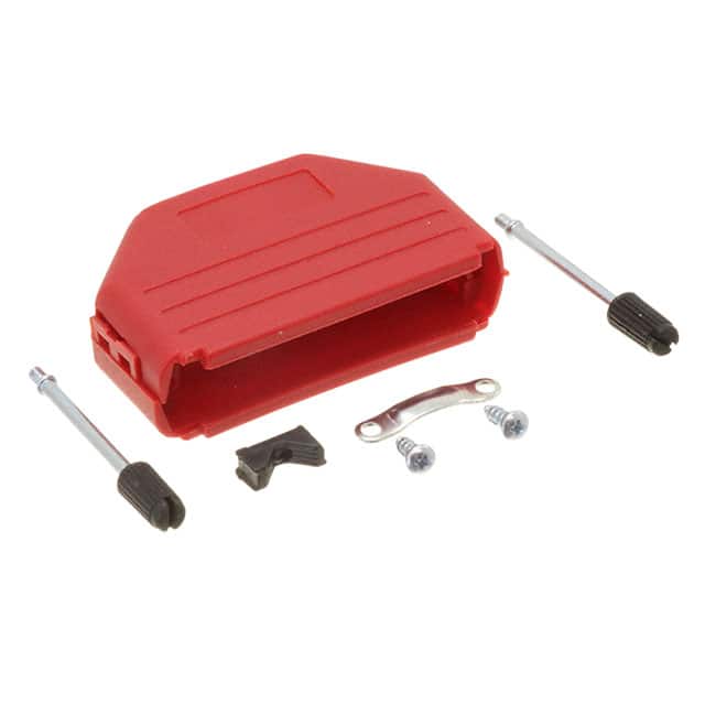 ACOV-SUB-50NB15 CONN BACKSHELL 50POS 180DEG RED