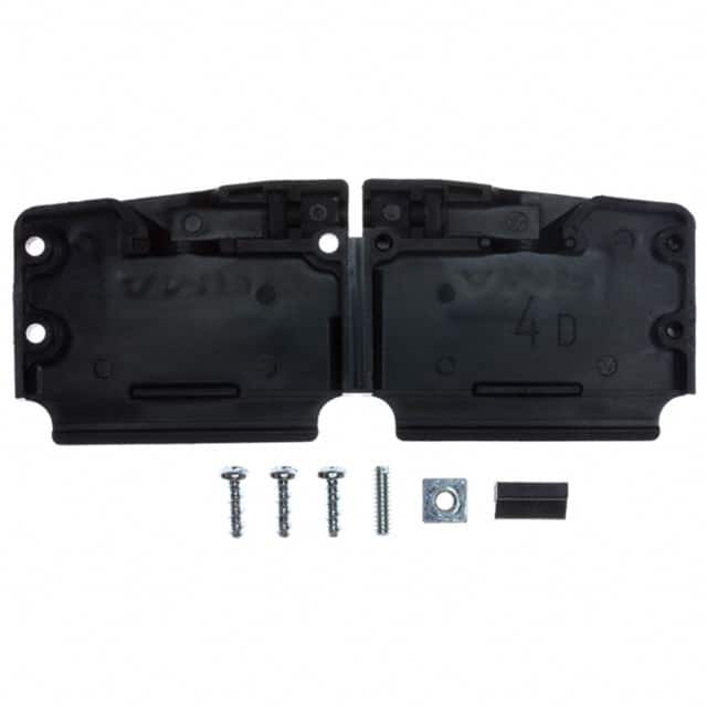 5205731-1 CONN BACKSHELL 37P 45/180DEG BLK